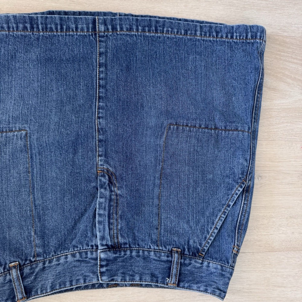 The Limited Denim Mini Skirt Size 4 Y2K Dark Wash Stretch Vintage-2003 - Picture 4 of 10